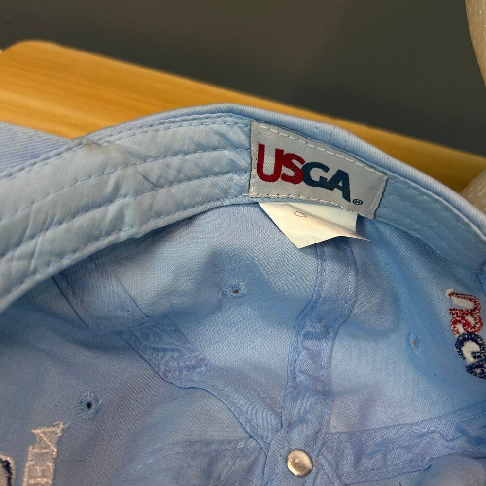 USGA U.S. Open 2019 Pebble Beach Golf Hat Cap Blue Adjustable Light Blue - Picture 8 of 8
